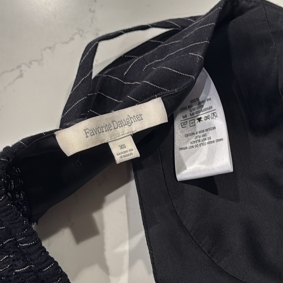 Favorite Daughter | The Ex-Boyfriend Bra Black Pinstripe | Size XS - Picture 6 of 8